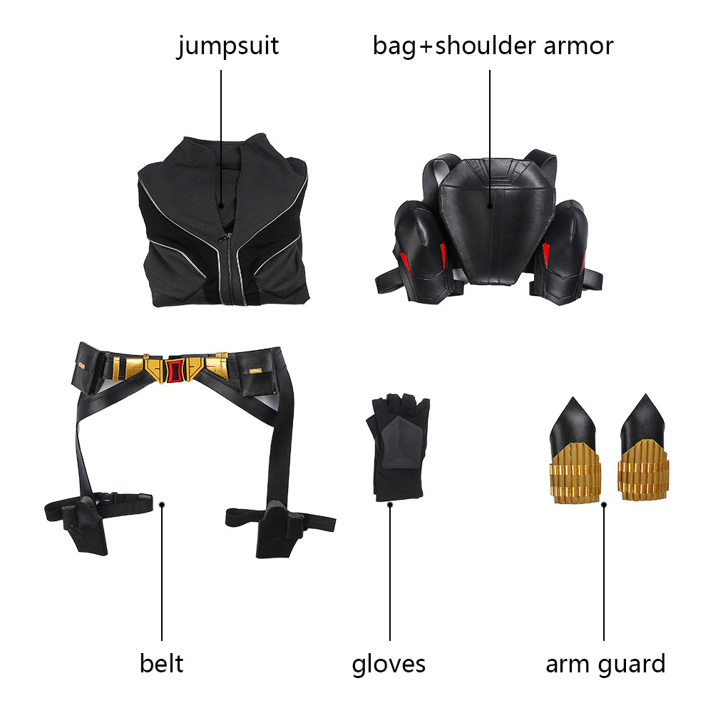 Schwarze Witwe Outfit Natasha Romanoff Cosplay Kostüm