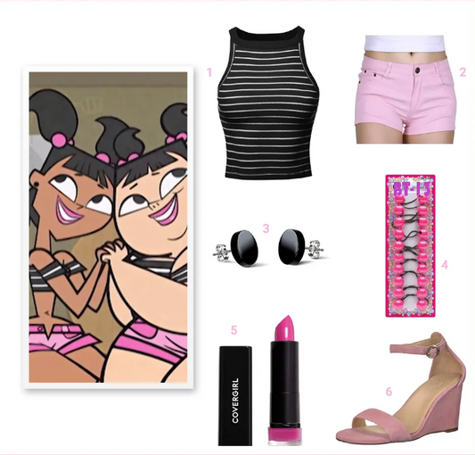 Wie man sich wie Sadie und Katie von Total Drama anzieht