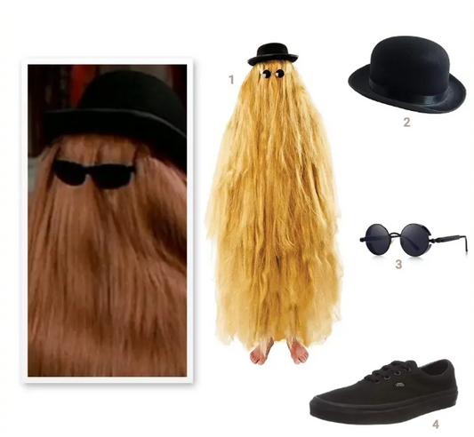Wie kleidet man sich wie Cousin Itt?