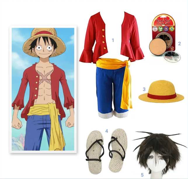 Wie kleidet man sich wie Luffy?