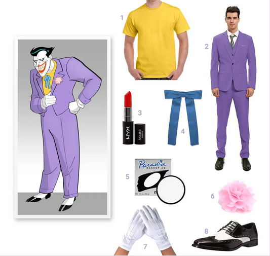 Wie man sich wie der Joker aus Batman: The Animated Series kleidet