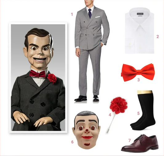 Wie man sich wie Slappy the Dummy kleidet