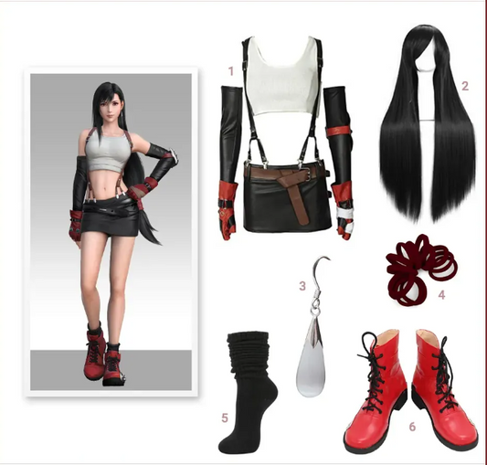 Wie man sich wie Tifa Lockhart kleidet