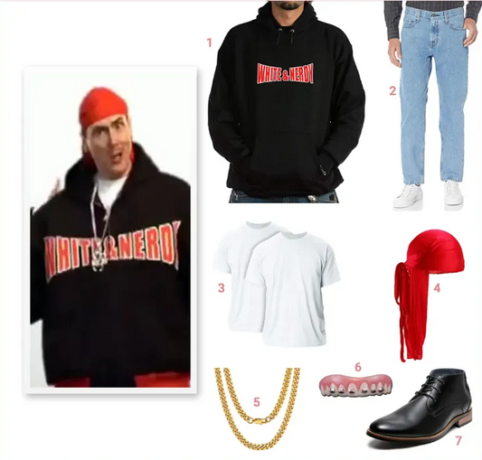 Wie man sich wie White and Nerdy Weird Al kleidet