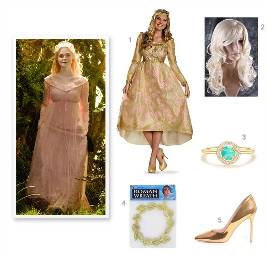 Wie man sich wie Prinzessin Aurora aus Maleficent: Mächte der Finsternis kleidet