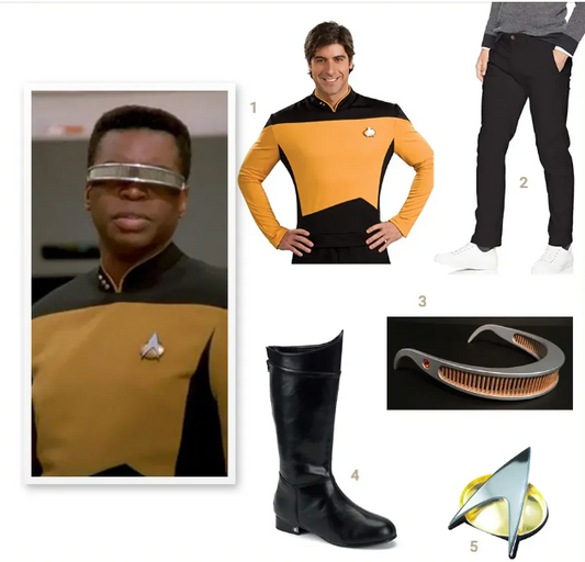 Wie kleidet man sich wie Geordi La Forge?