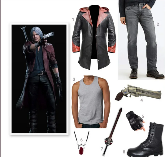Wie man sich wie Dante (Devil May Cry) kleidet