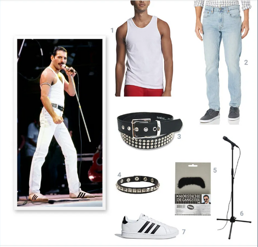 Wie man sich wie Freddie Mercury kleidet