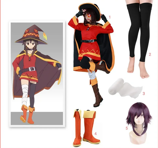 Wie man sich wie Megumin kleidet