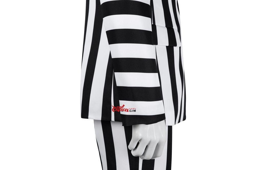 Beetlejuice Striped Beetlejuice Outfit Cosplay Kostüm