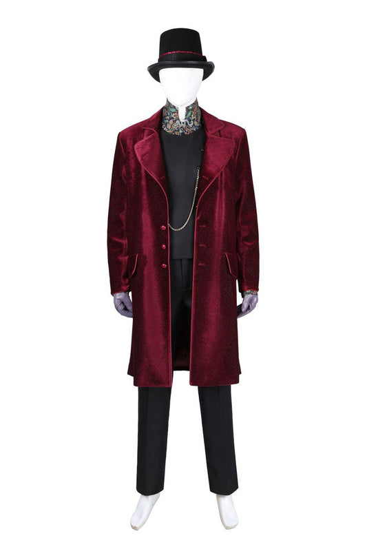 Vestito Willy Wonka Film Charlie e la fabbrica di cioccolato Costume Cosplay