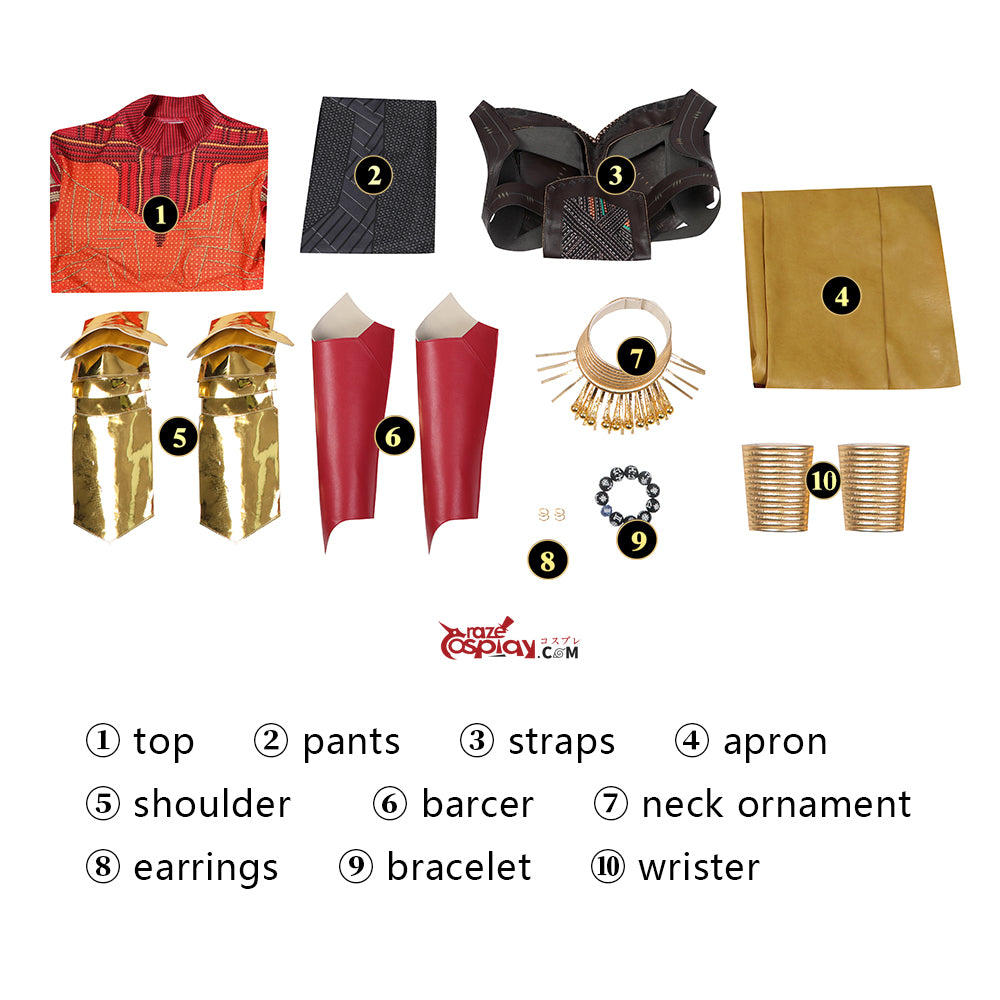 Dora Milaje Okoye Cosplay Kostüm