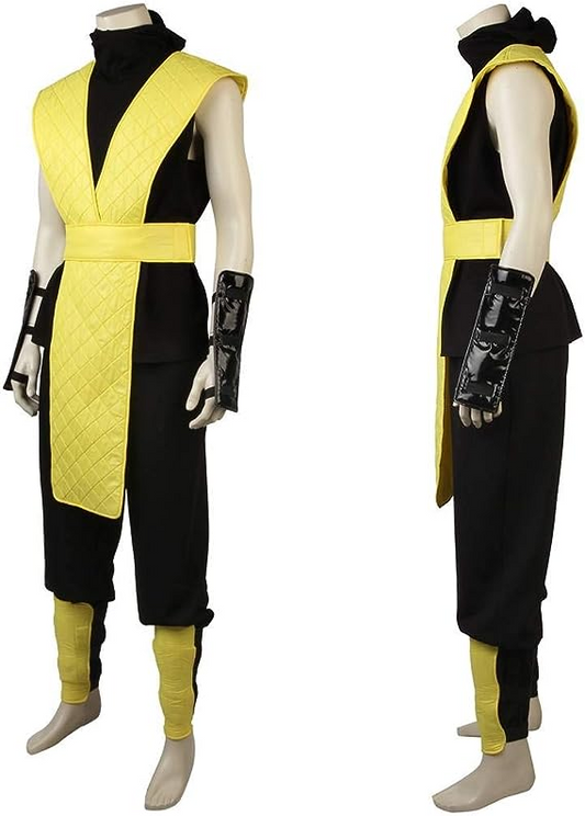 Skorpion Ninja Kostüm Mortal Kombat Cosplay Outfit