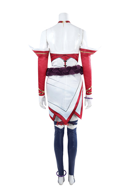 LOL 2XKO Ahri Kleid Cosplay Kostüm