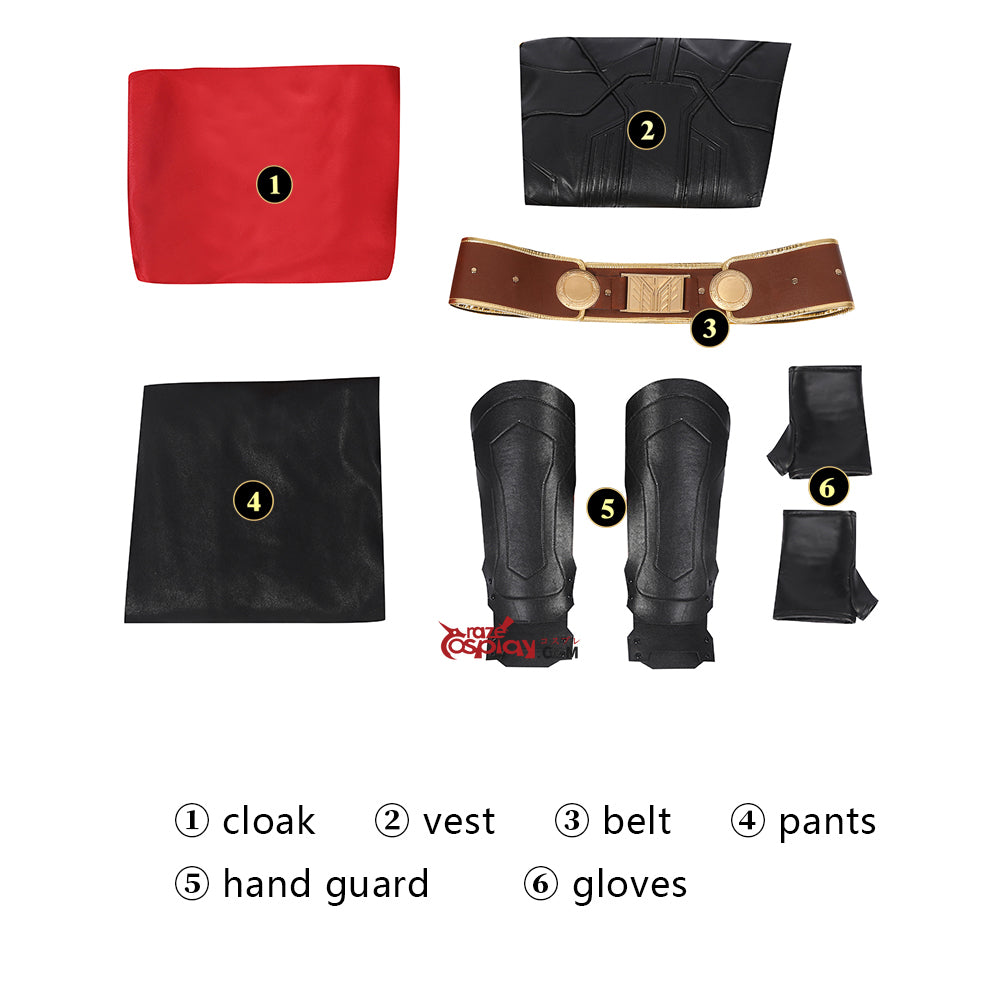 Odin Borson Black Outfit Cosplay Kostüm