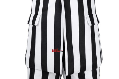 Beetlejuice Striped Beetlejuice Outfit Cosplay Kostüm