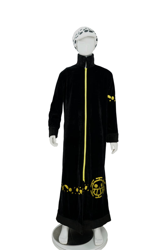 Trafalgar D Water Law Kostüm One Piece Trafalgar Law Langer Mantel Charaktere Cosplay Outfit