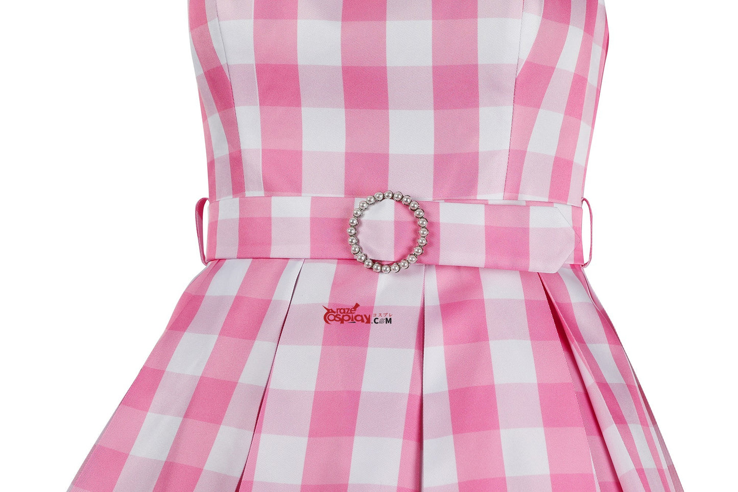 Barbara Film Pink Plaid Dress Cosplay Kostüm