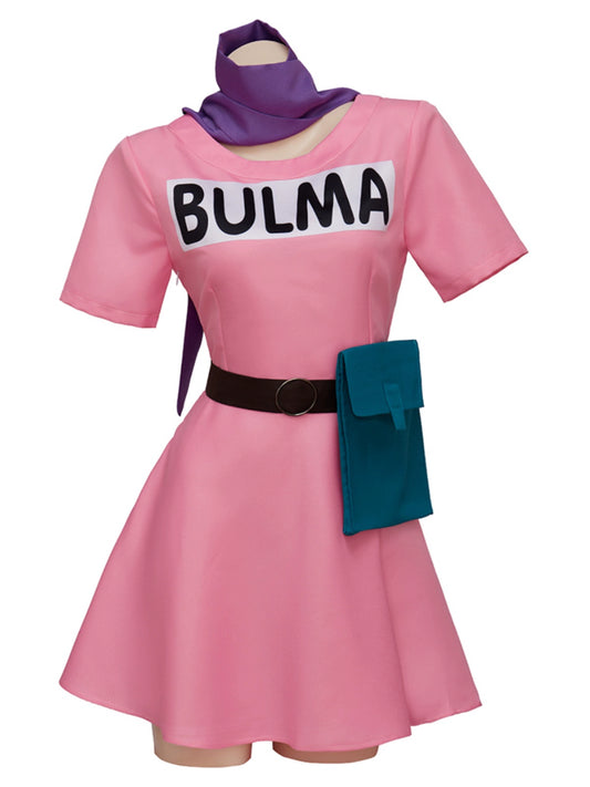 Bulma Cosplay Kostüm Kleid Zubehör Outfits Halloween Cosplay  Kostüm