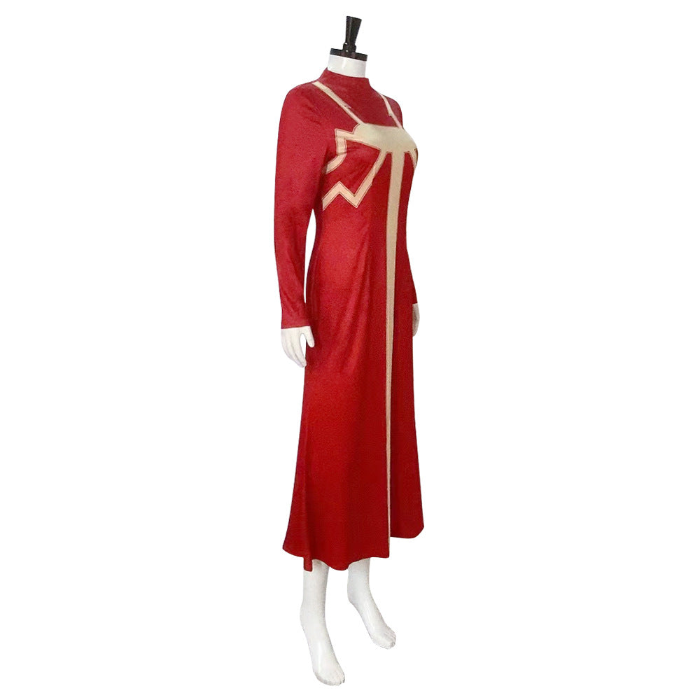 Costume de cosplay de la robe rouge de Madame Web 2024