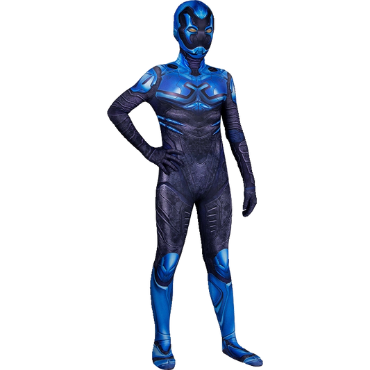 Movie Blue Beetle Lycra Jumpsuit Cosplay Kostüm für Kinder