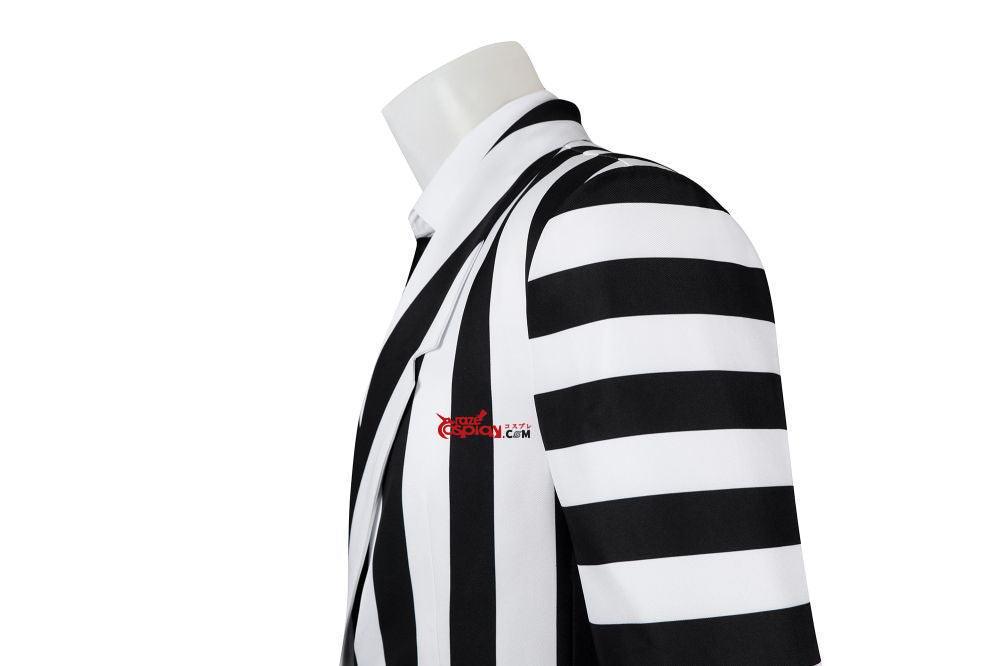 Beetlejuice Striped Beetlejuice Outfit Cosplay Kostüm