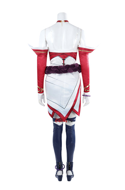 LOL 2XKO Ahri Kleid Cosplay Kostüm