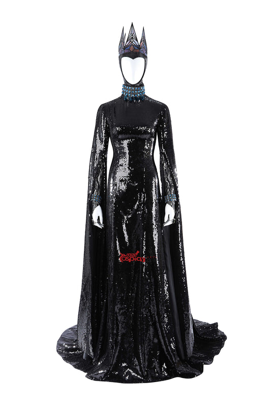 Queen Black Dress Cosplay Kostüm