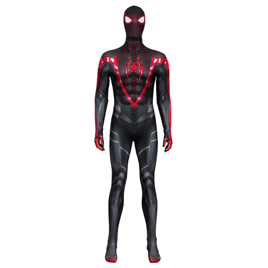 Spider-Man 2 Miles Morales Cosplay Einteiler-Kostüm