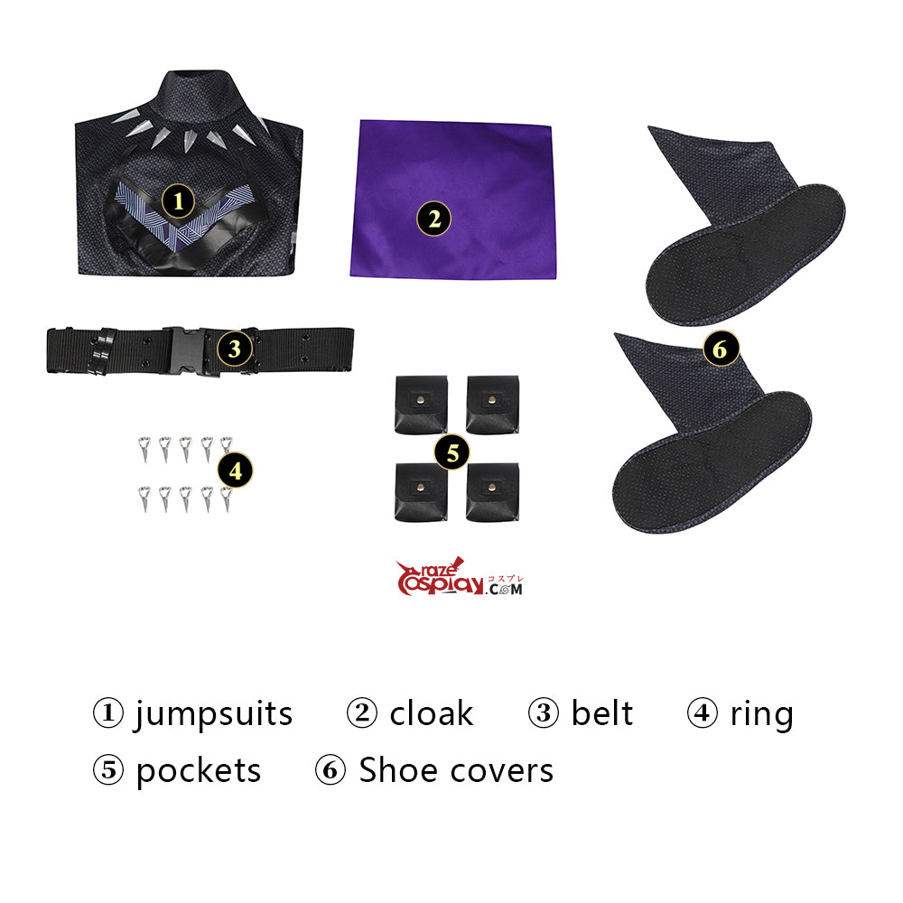 Shuri Black Outfit Cosplay Kostüm