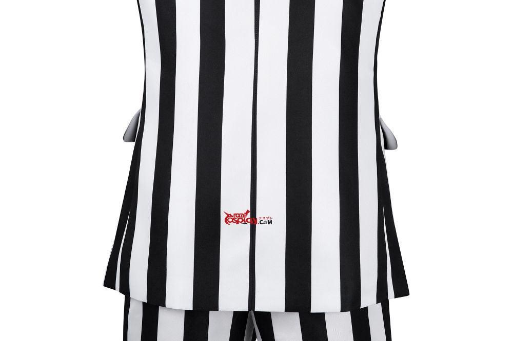 Beetlejuice Striped Beetlejuice Outfit Cosplay Kostüm