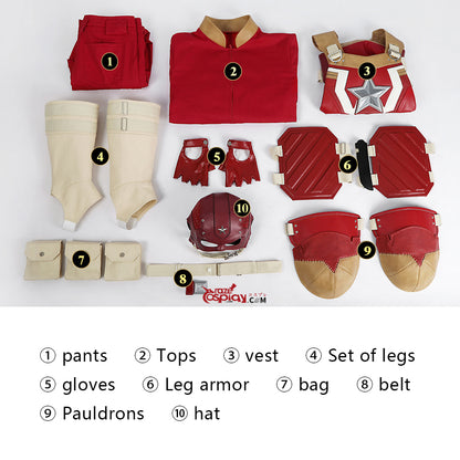 Red Guardian Cosplay Kostüm