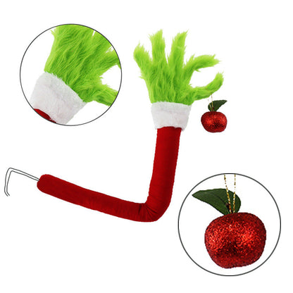 Grinch Hand hält Ornament Grinch Arm für Weihnachtsbaum Weihnachtsdekorationen