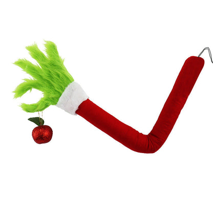 Grinch Hand hält Ornament Grinch Arm für Weihnachtsbaum Weihnachtsdekorationen