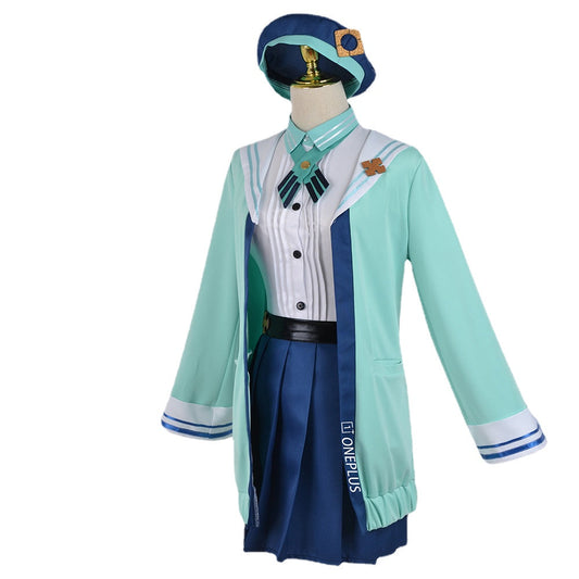 Genshin Impact Sucrose JK Uniform Cosplay Costume Outfit Halloween Carnevale Suit