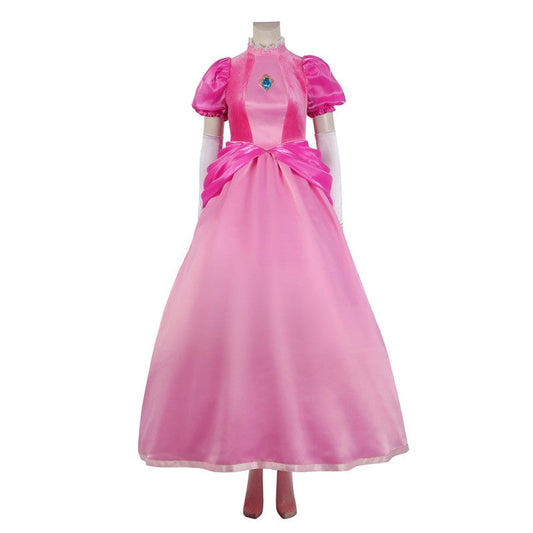 Die Super Mario Bros Prinzessin Pfirsich Kleid Cosplay Kostüme