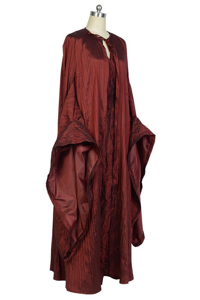 Ho preso Game of Thrones La sacerdotessa della donna rossa Lady Melisandre di Asshai Vestito da strega rossa Costume da carnevale di Halloween Cosplay