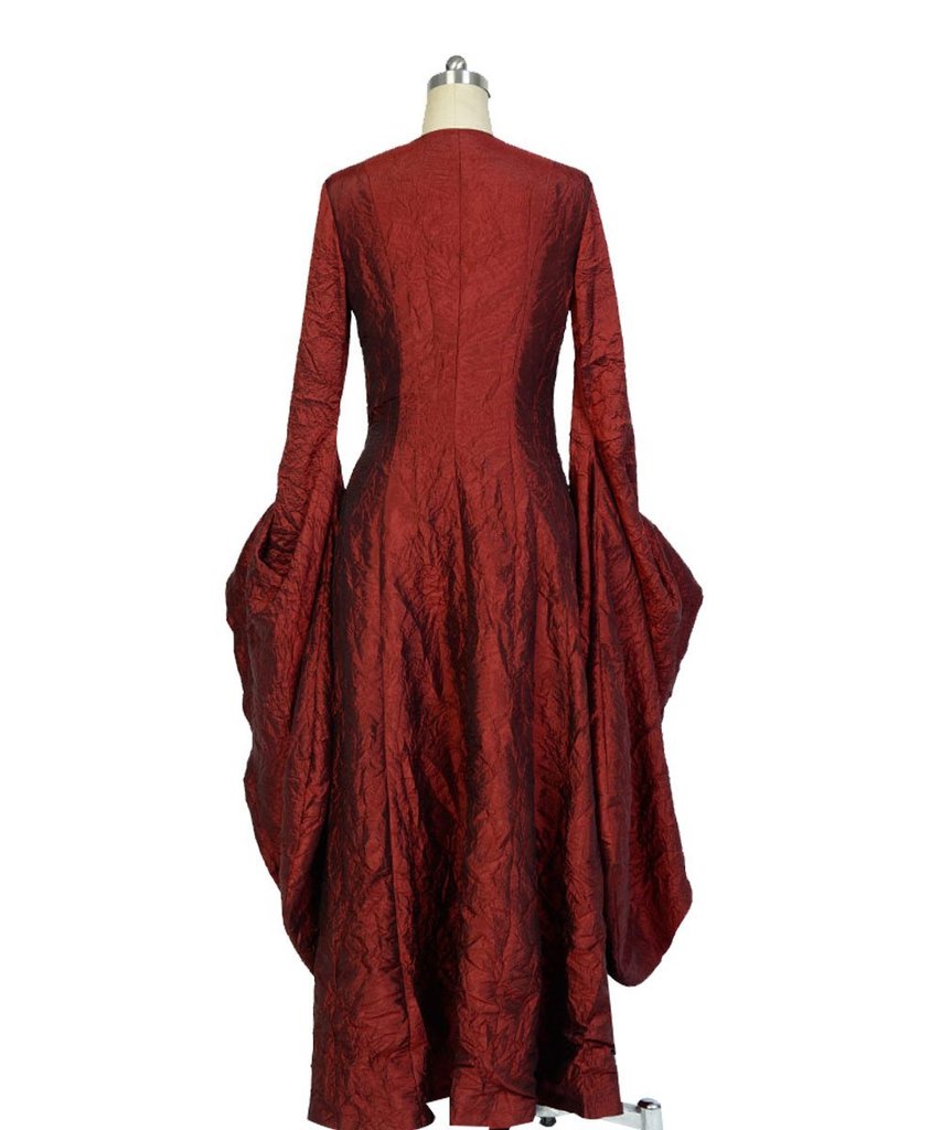 Ho preso Game of Thrones La sacerdotessa della donna rossa Lady Melisandre di Asshai Vestito da strega rossa Costume da carnevale di Halloween Cosplay