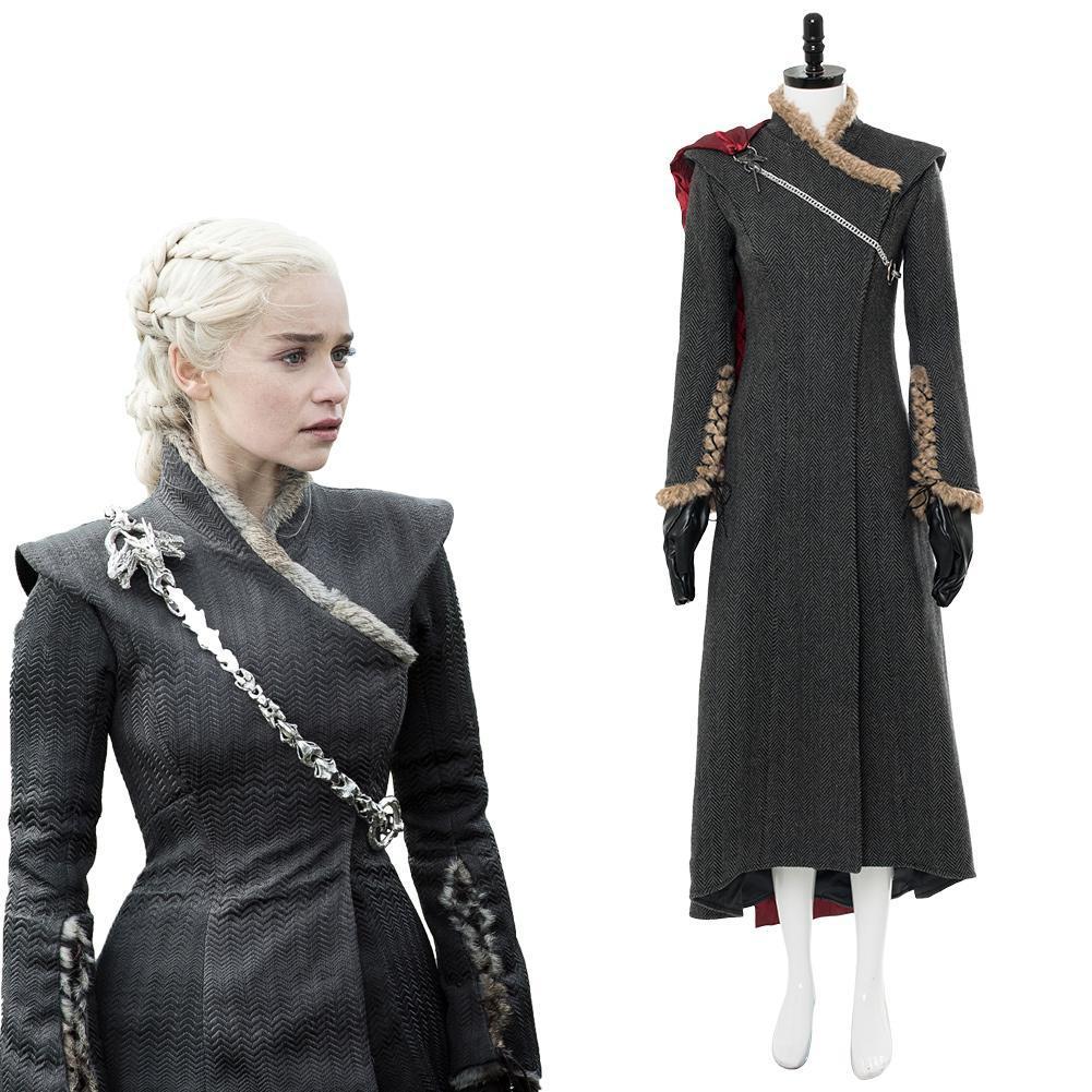 Got Game of Thrones Staffel 7 Daenerys Targaryen Dany Mutter der Drachen Outfit Gown Kleid