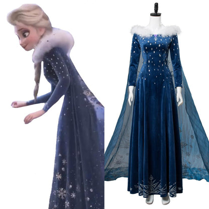 Frozen frozer Prinzessin Elsa Full Dress Cosplay Kostüm