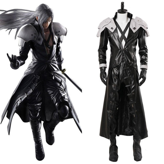 FF7 Final Fantasy Vii 7 Remake Bester Sephiroth Deluxe Cosplay Kostüm Outfit Kleidung für Männer und Frauen