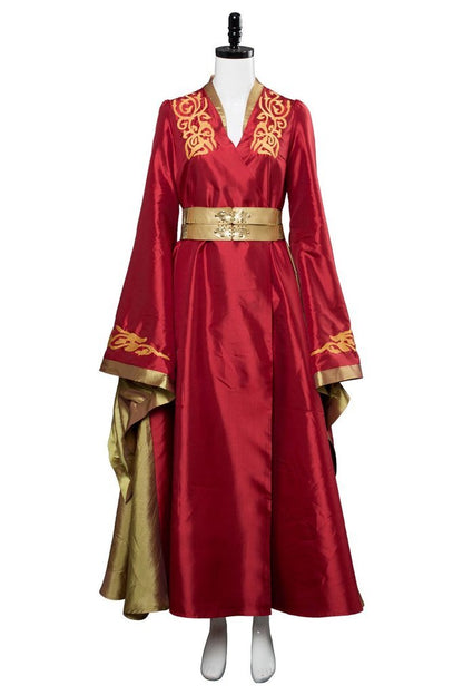 Game of Thrones Cersei Lannister Rotes Luxuskleid Cosplay Kostüm Halloween Cosplay Kostüm