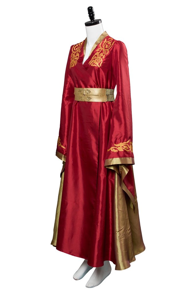 Game of Thrones Cersei Lannister Rotes Luxuskleid Cosplay Kostüm Halloween Cosplay Kostüm