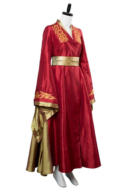 Game of Thrones Cersei Lannister Rotes Luxuskleid Cosplay Kostüm Halloween Cosplay Kostüm