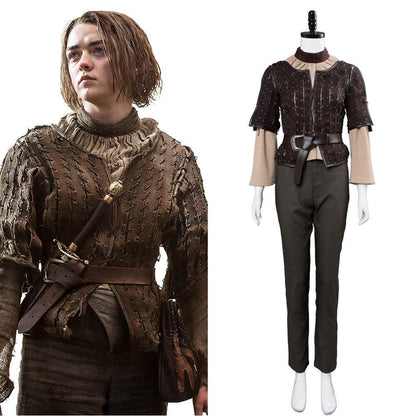 Game of Thrones Arya Stark Outfit Cosplay Kostüm Halloween Cosplay Kostüm