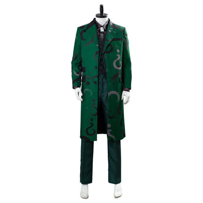 Gotham S5 Staffel 5 Der Riddler Edward Nygma grüner Uniformmantel Outfits Cosplay Kostüm Komplettset für Erwachsene