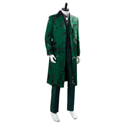 Gotham S5 Staffel 5 Der Riddler Edward Nygma grüner Uniformmantel Outfits Cosplay Kostüm Komplettset für Erwachsene