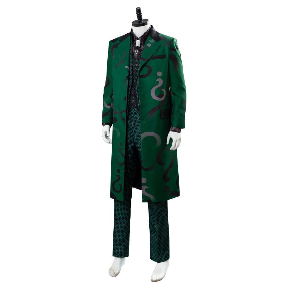 Gotham S5 Staffel 5 Der Riddler Edward Nygma grüner Uniformmantel Outfits Cosplay Kostüm Komplettset für Erwachsene