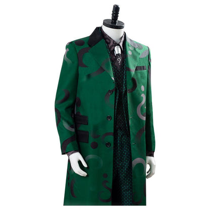 Gotham S5 Staffel 5 Der Riddler Edward Nygma grüner Uniformmantel Outfits Cosplay Kostüm Komplettset für Erwachsene