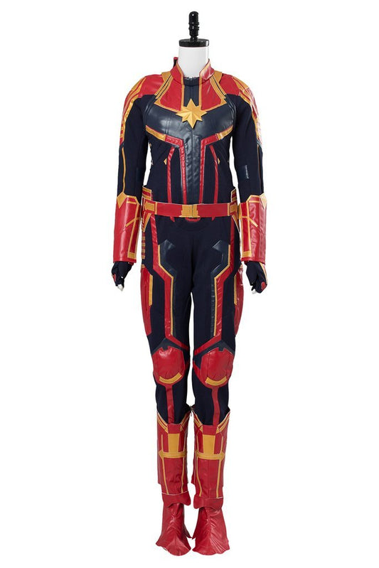 Avengers 4 Captain Marvel Carol Danvers Jumpsuit Outfit Cosplay Kostüm